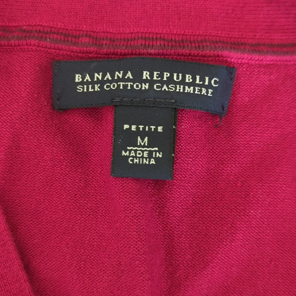 Banana Republic V-Neck Sweater - Deep Red, M/P - Picture 3 of 5